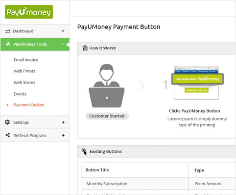 Click On PayUmoney Button